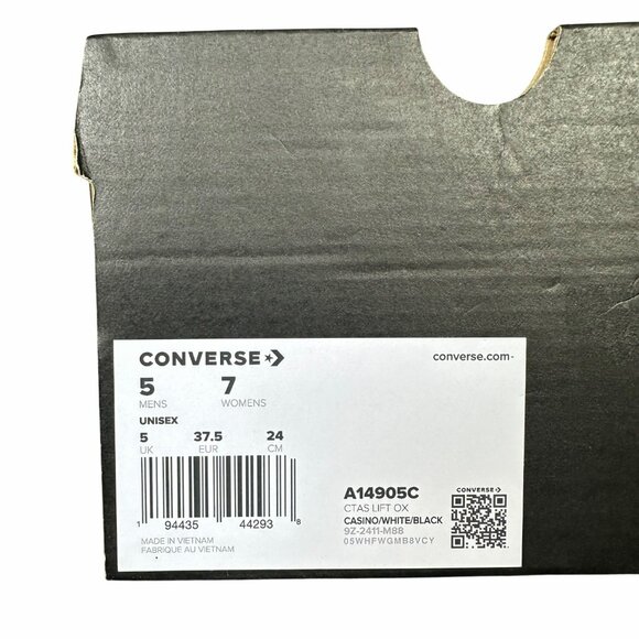 ⭐Converse Chuck Taylor Lift Platform Low Sz 5 Men's Shoes Sneakers Red A14905C - Picture 8 of 10